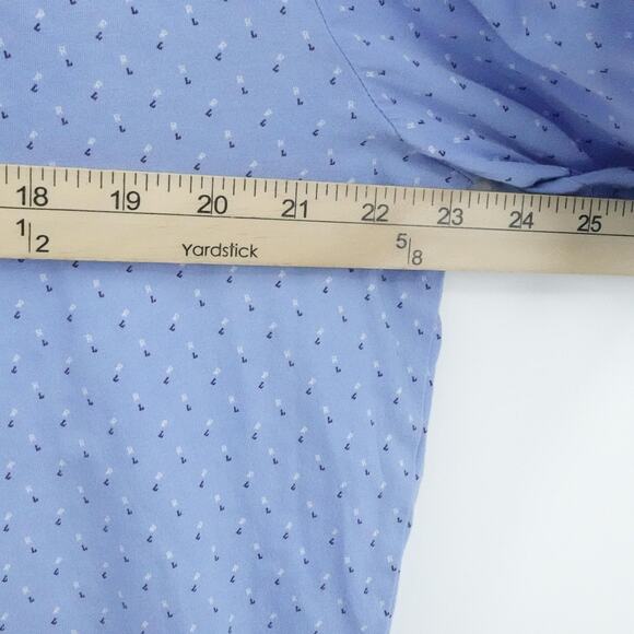 Polo Ralph Lauren Shirt Mens Large Blue Polo RL Pattern Short Sleeve Classic Fit - Picture 12 of 15